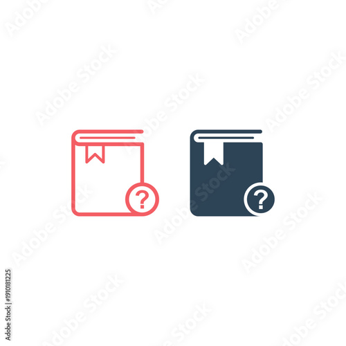 Book icons set. sign design illustration.
