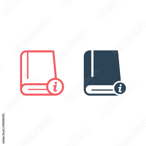 Book icons set. sign design illustration.

