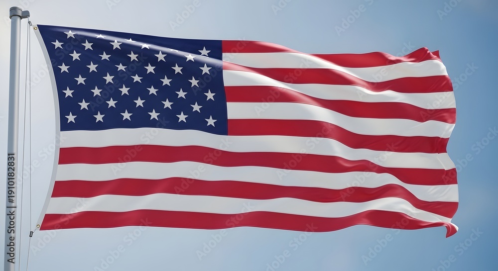 Fototapeta premium The flag of the united states of america