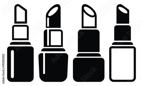 Lipstick cosmetic product in elegant style for beauty, makeup and fashion design vector illustration