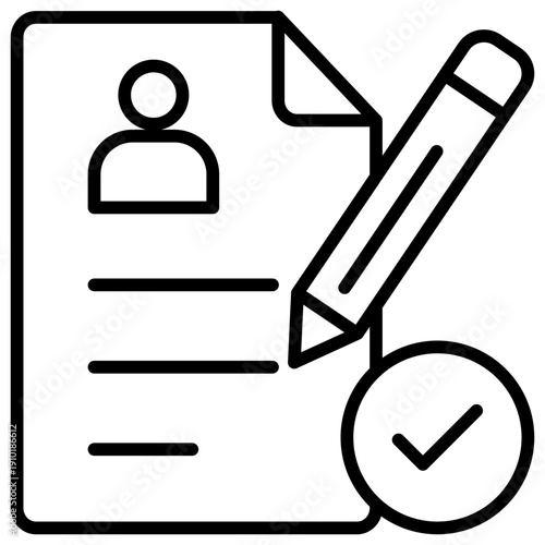 Enrollment Outline Icon