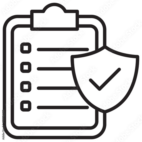 Insurance Coverage Outline Icon