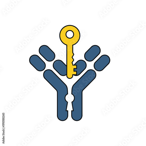 Antigen Binding to Antibody Lock and Key Mechanism in Immunology