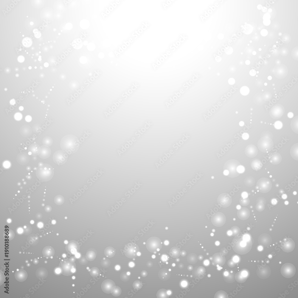 custom made wallpaper toronto digitalSilver Bokeh Christmas Background. Snow Flakes on Light Grey. Blurred Vector Design. Holiday Winter Backdrop With Glow and Overlay Effect. Season Bling Christmas Decoration.