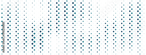 Abstract geometric healthcare background with fading cross symbols, ideal for clinical presentations, biotech websites, and science education materials.