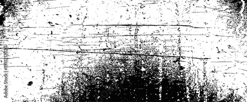 Abstract Grungy Scratched Texture Vector Overlay Distressed Black and White Background