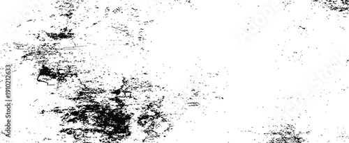 Black and white vector grunge texture overlay distressed background with dirt dust scratches and grain effect