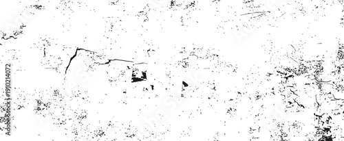 Black and White Grunge Distressed Texture Overlay Vector Scratches Cracks Speckled Dust Effect