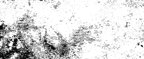 Black and White Vector Grunge Distress Overlay Abstract Texture Dust and Scratch Effect Background