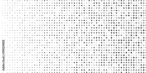 Dotted halftone gradient texture. Vanishing polka dot background. Repeating dots gradation pattern background. Black fading comic pop art overlay backdrop. Raster effect wallpaper