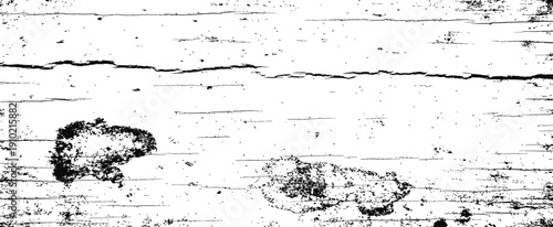 Distressed Wooden Grunge Texture Black and White Overlay Vector