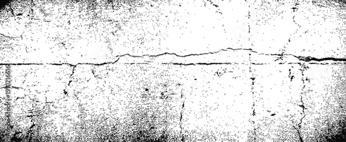 High contrast cracked grunge texture overlay distressed black and white vector background