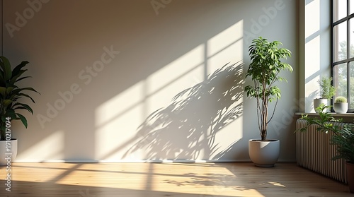 Wallpaper Mural Functional Schism: A high-detail photograph focusing on the high-contrast divide between the active and dark zones of a studio. Torontodigital.ca