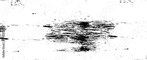 Black and White Grunge Texture Overlay Horizontal Distressed Vector Background