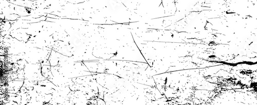 Vector Grunge Texture Overlay Scratches and Dust Distressed Black and White Abstract Background