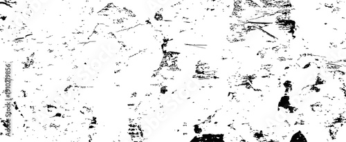 Black and white vector grunge texture overlay Distressed background with cracked wall pattern scratches and abstract rough surface elements