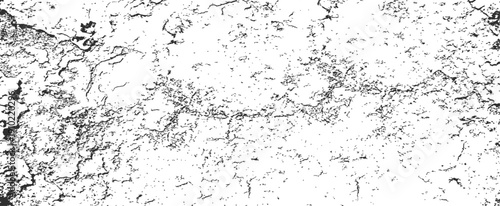 Grungy Black and White Vector Texture Overlay Distressed Surface Background Pattern