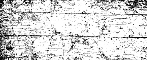 Black and White Distressed Wood Grain Texture Vector Overlay Grunge Effect Abstract Cracked Surface Background