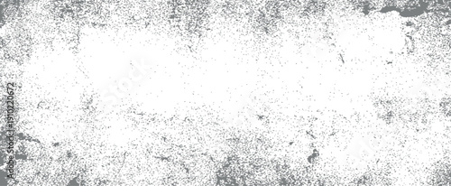 Heavy gray grunge texture overlay background with distressed border and central white copy space