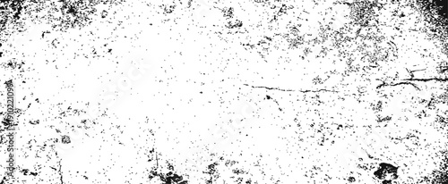 Monochromatic Grunge Distress Texture Vector Overlay Rough Concrete Wall Background with Dust and Scratches