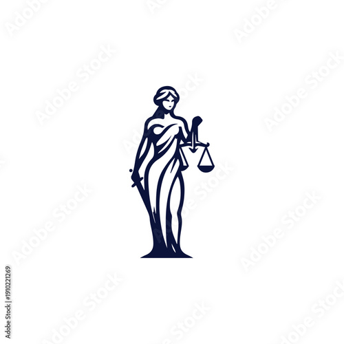 Themis Justice Goddess Logo