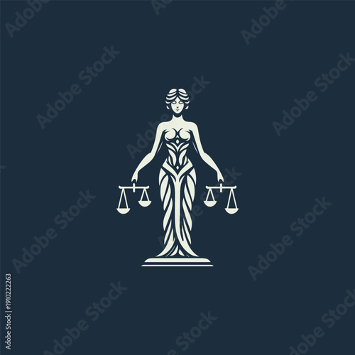 Themis Justice Goddess Logo