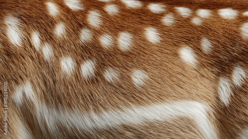 Close-up of Spotted Fawn Fur Texture animal fur deer