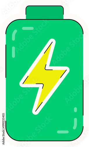 Battery Charging Sticker