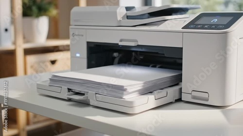 Printer scanning documents in small office