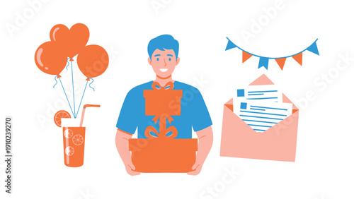 Minimalist placeholder for a vector file icon or document preview