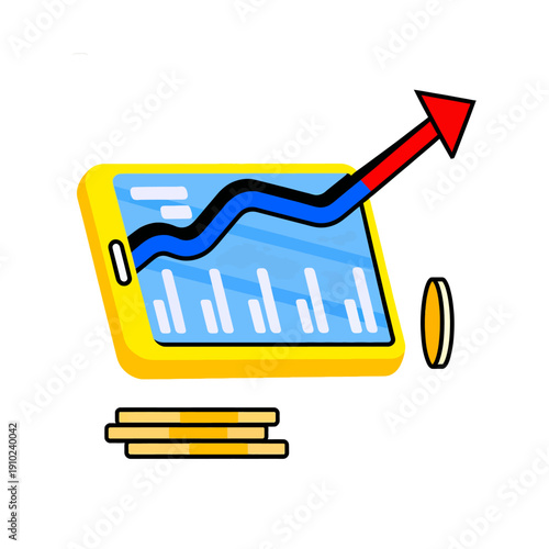 Marketing strategy finance chart. Marketing strategy finance business. Business graph pie chart.