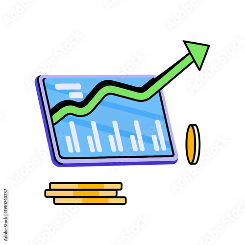 Marketing strategy finance chart. Marketing strategy finance business. Business graph pie chart.