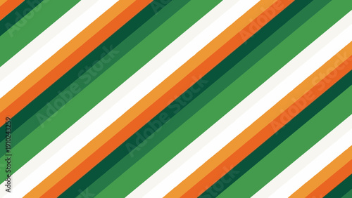 irish flag stripes background, abstract geometric design