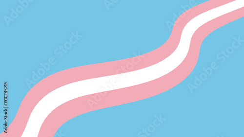 transgender pride flag, wavy design, blue, pink, white, lgbtq+, equality