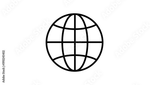 globe icon, world map, earth symbol, global communication, international