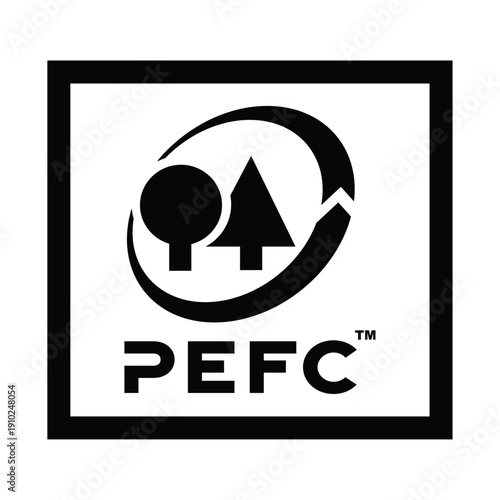 PEFC logo symbolizing sustainable forestry practices