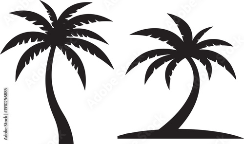 set of palm trees ,set of palms.palm, tree
