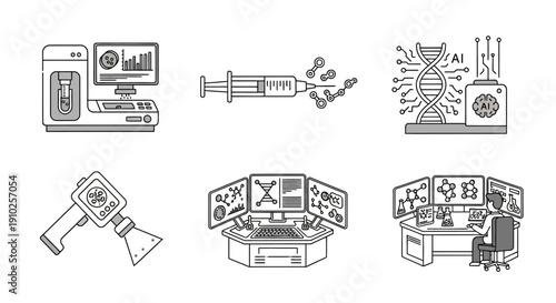 This finance and business operations illustration set features icons related to accounting, banking, invoices, cash flow, taxation, and digital payments. It represents corporate management, financial 