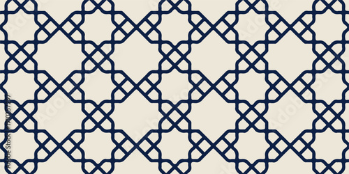 Seamless geometric pattern in authentic arabian style. Vector illustration