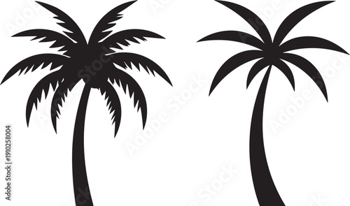 set of palm trees ,set of palms.palm, tree