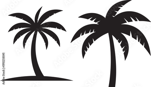 set of palm trees ,set of palms.palm, tree