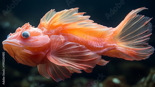 Blobfish's gelatinous body adapting to high-pressure environments 