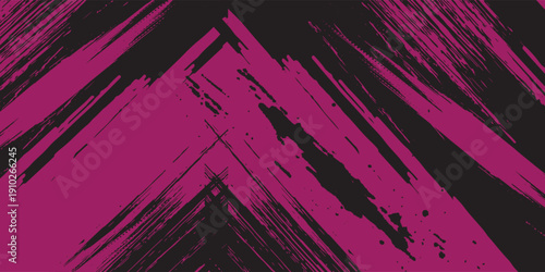 black pink brush pattern car sticker banner sporty abstract line pink black.
