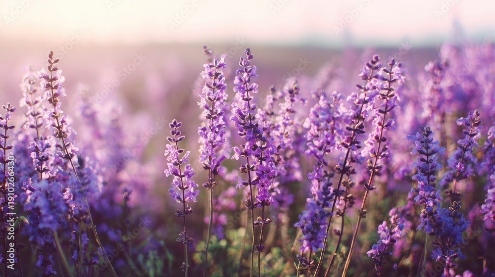 Obraz premium Lavender Closeup Romantic Background
