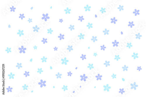 シンプルな桜の背景イラスト　コピースペース