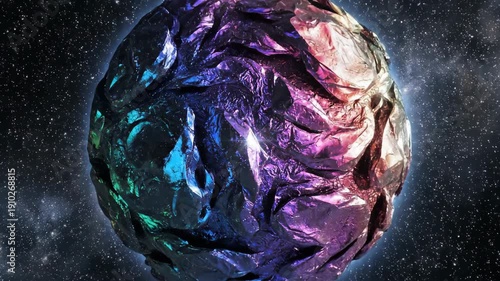 Wallpaper Mural Abstract Colorful Celestial Body In Deep Space With Starfield Background Torontodigital.ca