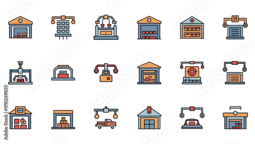 Vintage Telephone Devices Collection Icons.