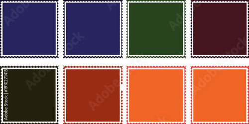 A grid of nine colored squares with white borders displaying varying hues