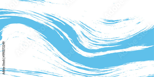 Abstract blue water wave background with flowing liquid design