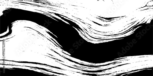 Abstract black and white grunge background with ink and paint textures